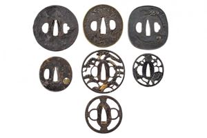 A lot of seven tsuba