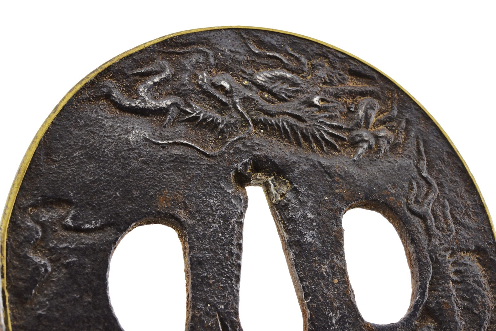 Lotto di sette tsuba giapponesi, ferro, Periodo Edo (1603-1867)