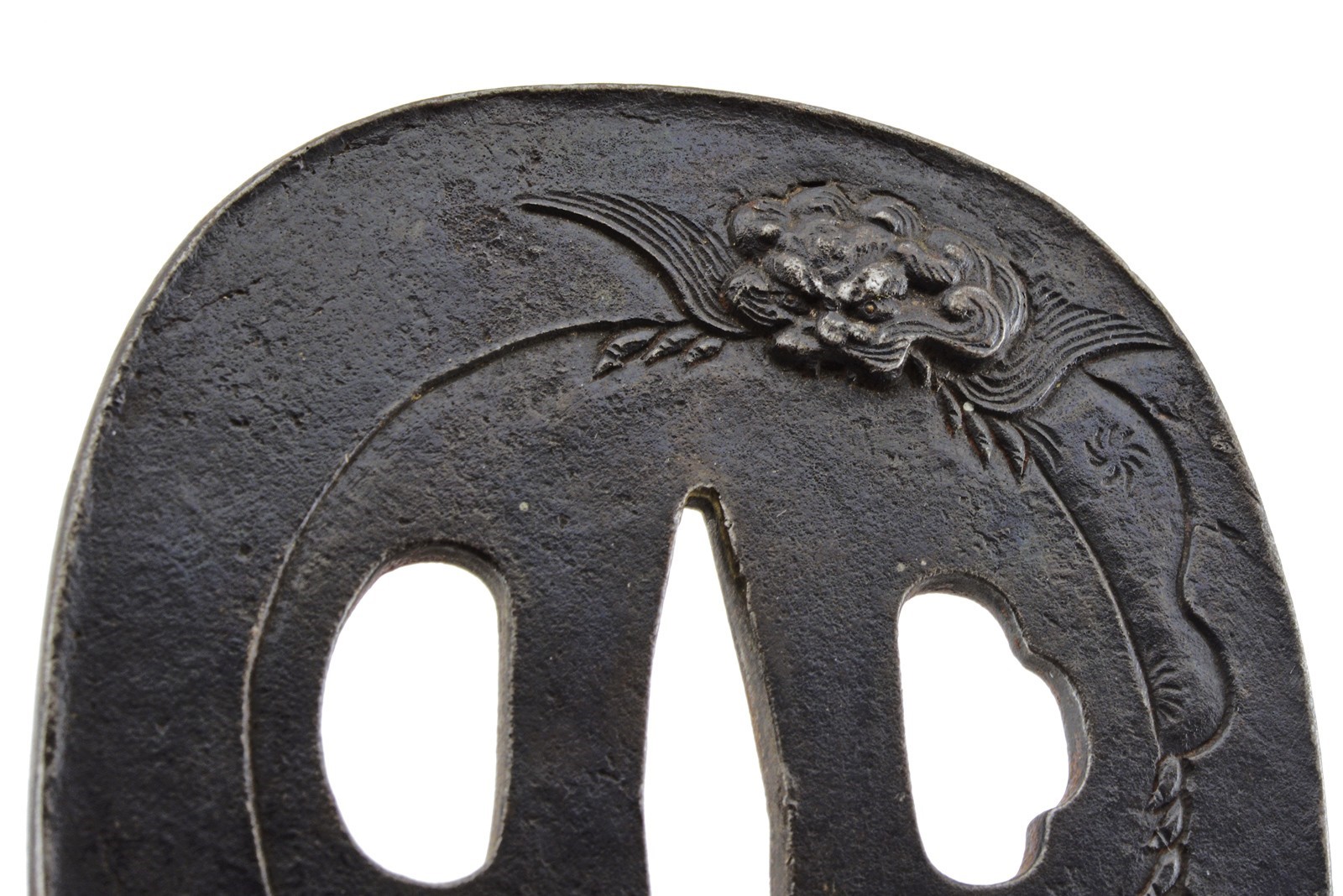 Lotto di sette tsuba giapponesi, ferro, Periodo Edo (1603-1867)