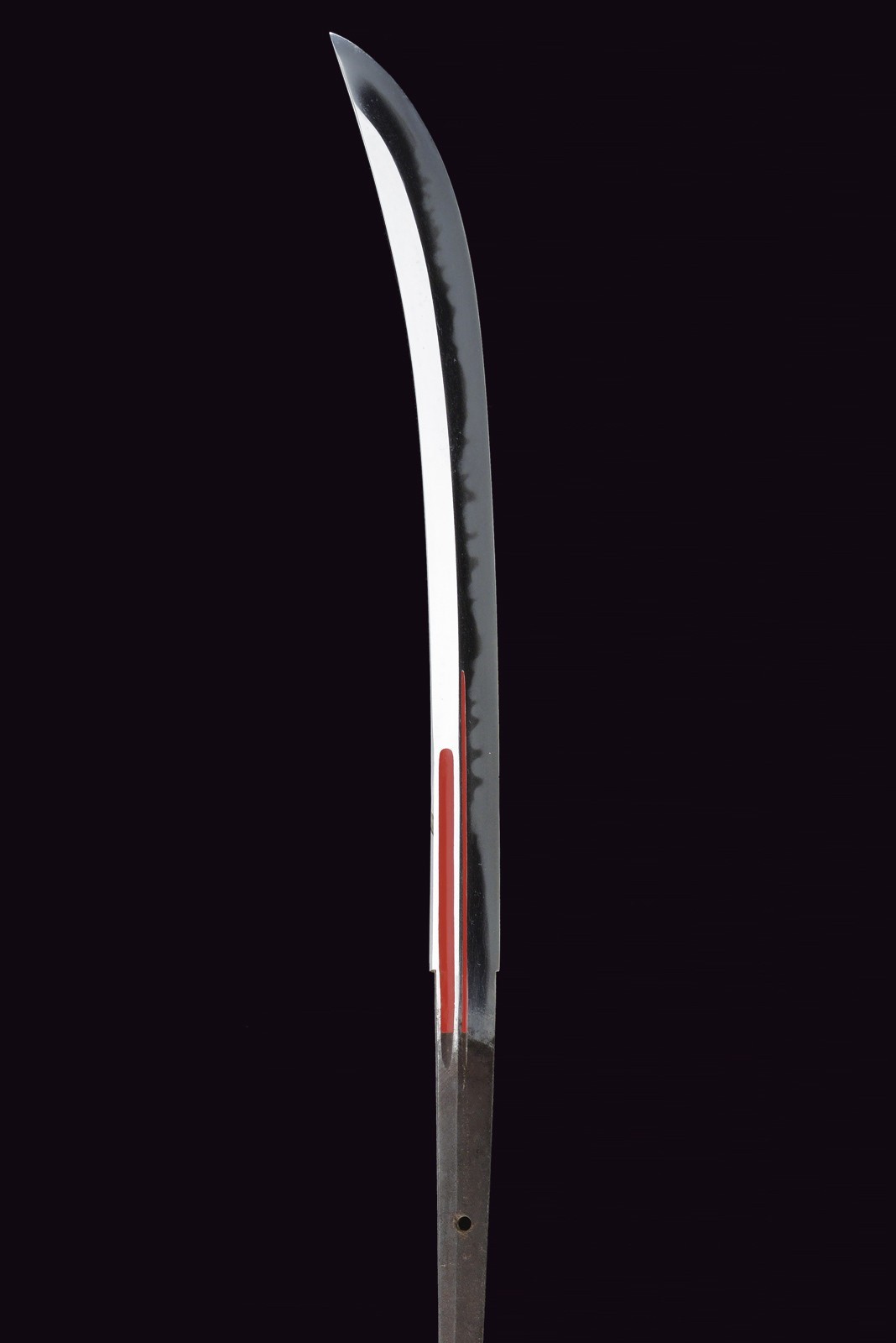 Shinano Daijo Fujiwara Tadakuni, Naginata in shirasaya con hamon midare gunome e hada Itame masam...