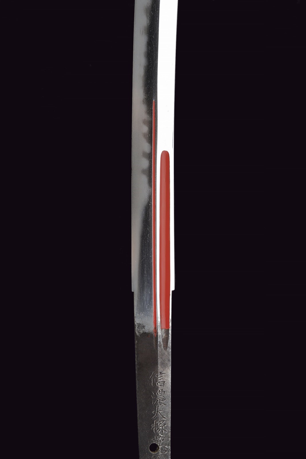 Shinano Daijo Fujiwara Tadakuni, Naginata in shirasaya con hamon midare gunome e hada Itame masam...