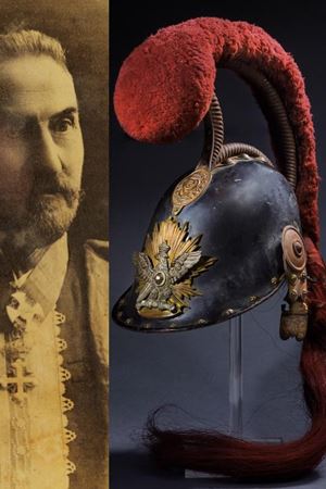 A very scarce Italian "Carabinieri Guardie del Re" helmet