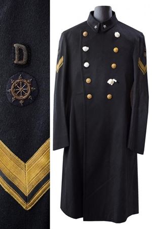 Interessante cappotto invernale mod. 1903 o 1909 da Secondo Capo della Regia Marina