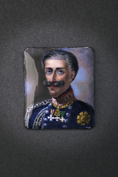 Carlo Alberto Savoia, Miniatura in smalto policromo su rame
