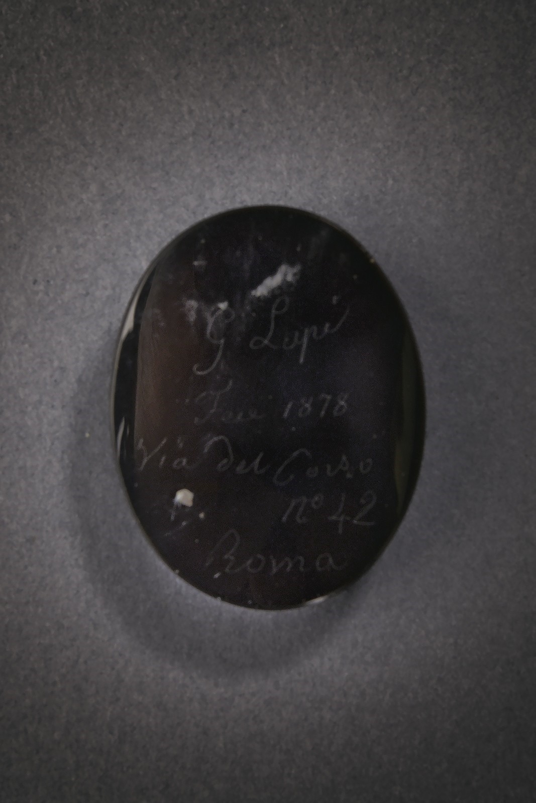 Umberto I di Savoia, Cammeo in pietra nera e bianca, Regno d'Italia, 1878