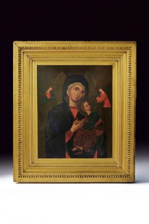 An oil painting on canvas