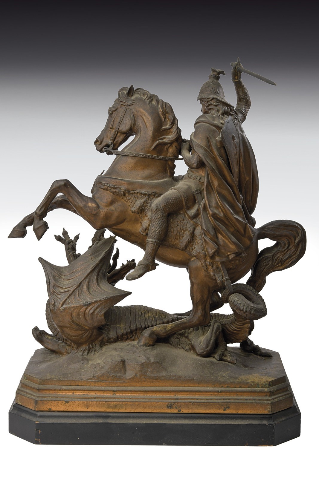 Fernkorn, Anton Dominik Ritter von (1813–1878), Replica di San Giorgio in metallo bronzato