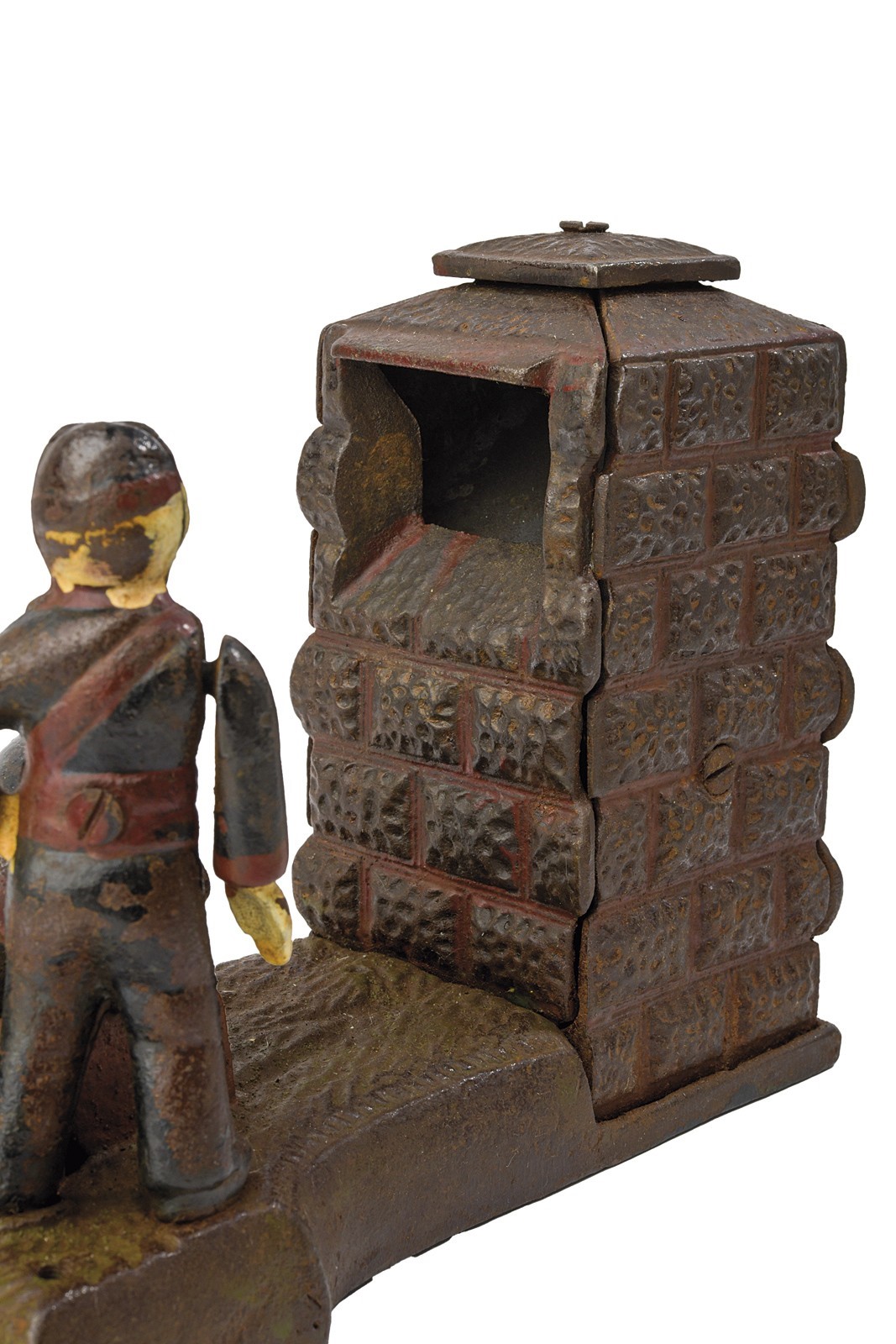 Salvadanaio in ferro 'Artillery Bank', Inghilterra, ultimo quarto del XIX secolo