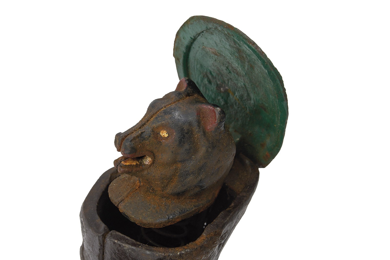 Salvadanaio in ferro 'Teddy the Bear', Inghilterra, ultimo quarto del XIX secolo