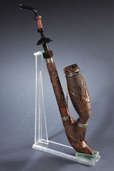 Pipa scolpita in bosso, Austria, XIX Secolo