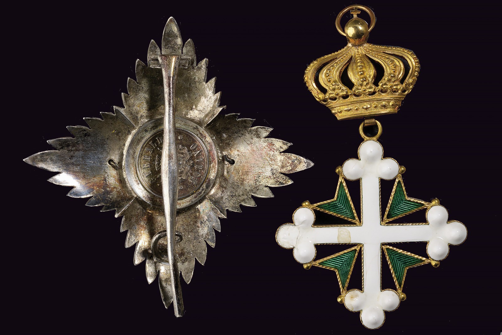 Ordine dei Santi Maurizio e Lazzaro, Set di commendatore in oro e smalti, circa 1910