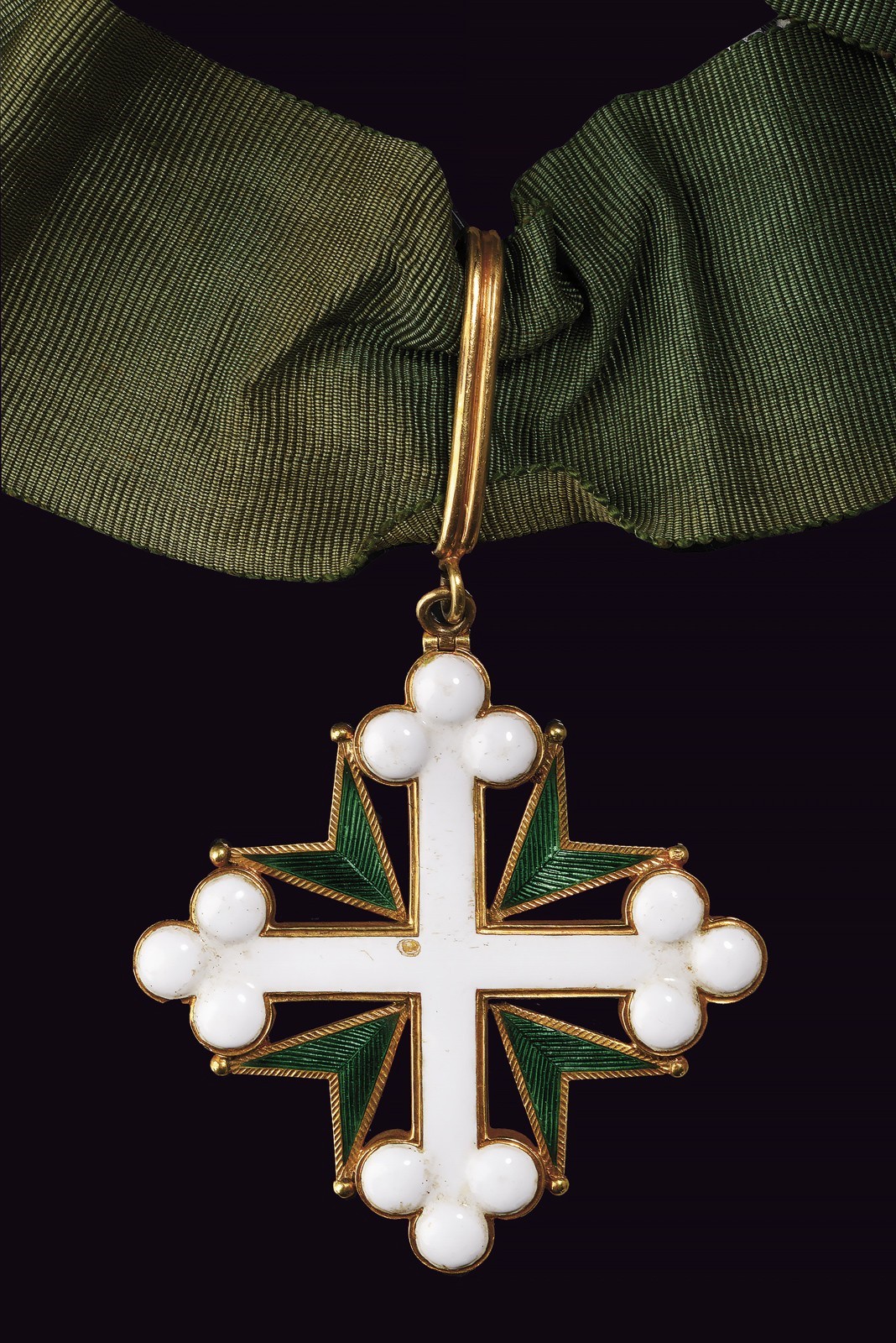 Ordine dei Santi Maurizio e Lazzaro, Croce di commendatore in oro e smalti, circa 1855