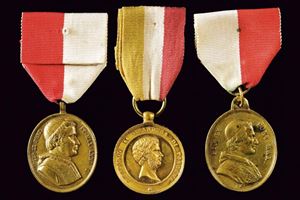 Leopold II, Grand Duke of Tuscany (1824-1859), lot of three medals