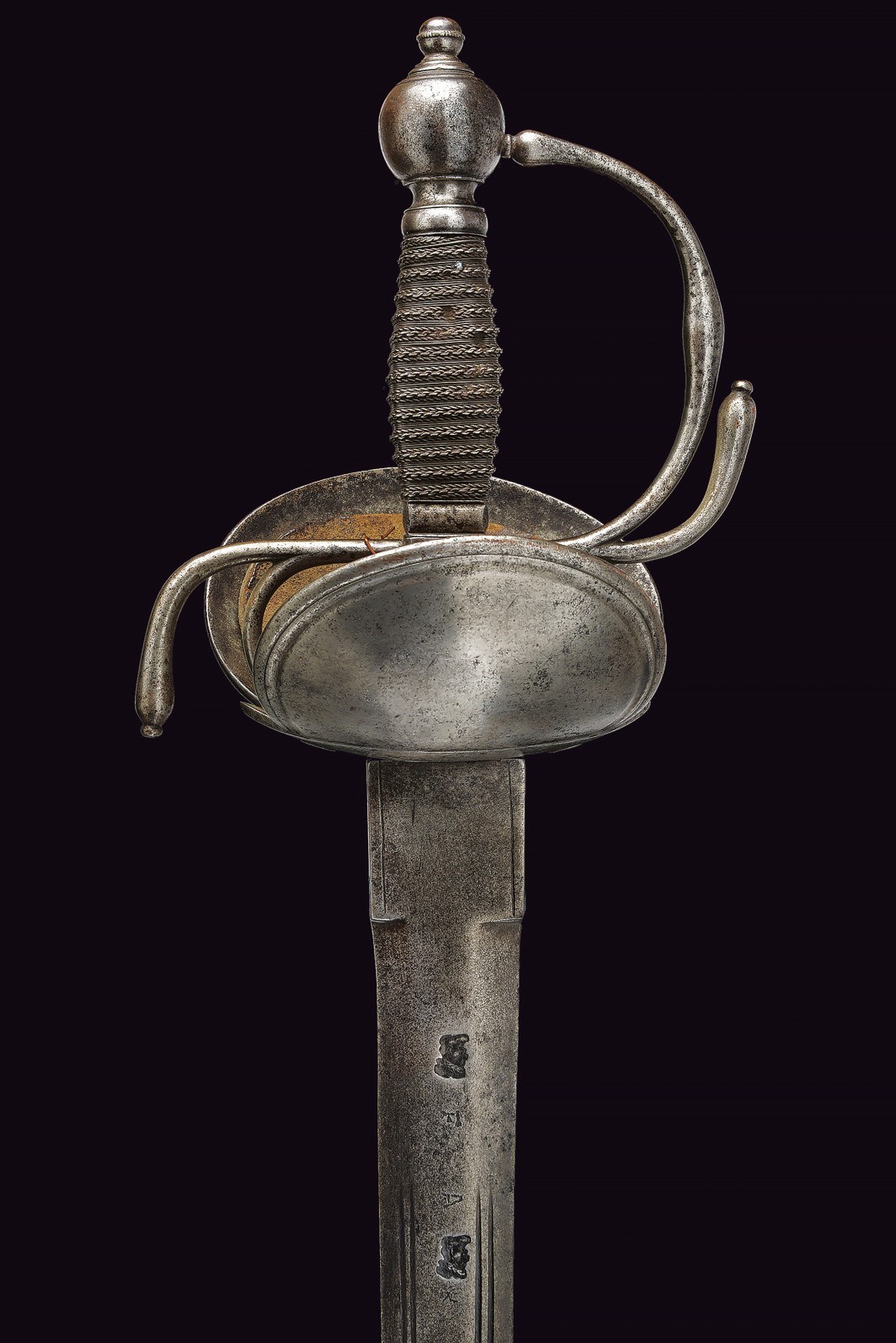 Spada del tipo 'boca de caballo', Spagna, fine XVII secolo