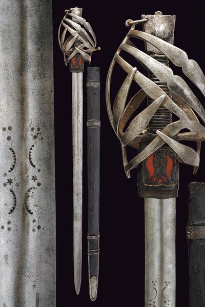 Schiavona veneta, lama dritta a due fili, fine XVII secolo