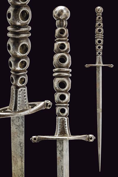 Stiletto, lama dritta con elso ellittico, Francia, Inizio XIX Secolo