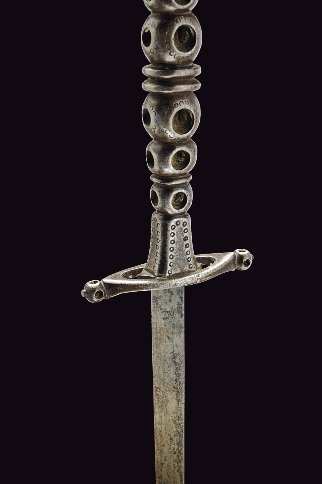 Stiletto, lama dritta con elso ellittico, Francia, Inizio XIX Secolo