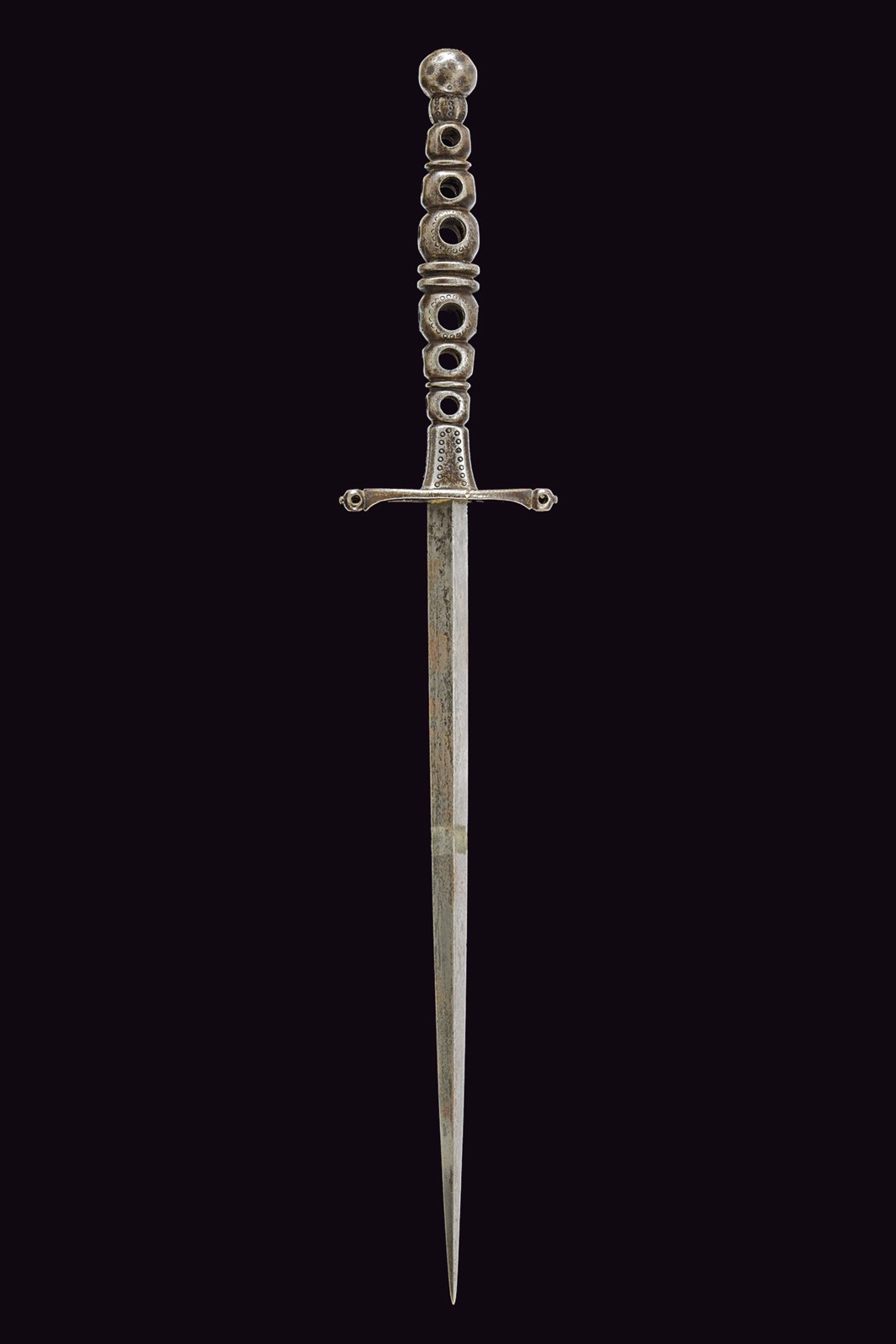 Stiletto, lama dritta con elso ellittico, Francia, Inizio XIX Secolo