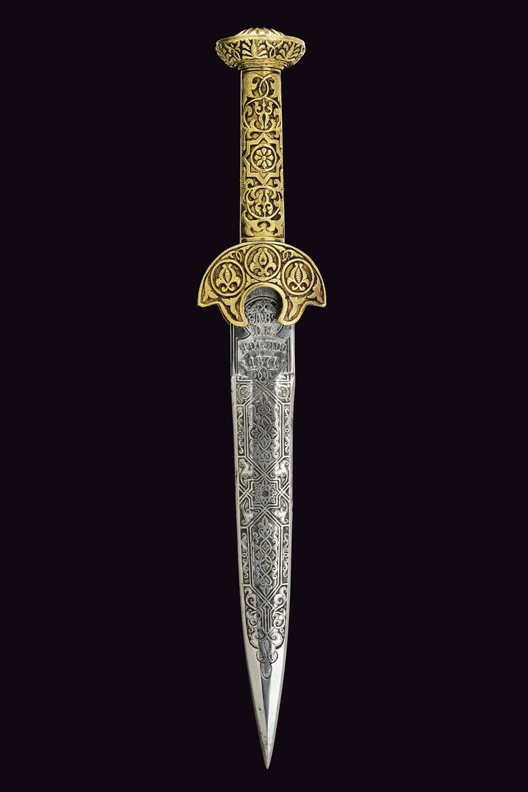 Pugnale di Toledo, 29 cm, 1871