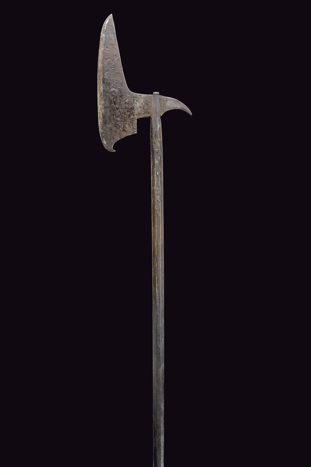 Scure d'arme inastata, ferro lavorato, Italia, XVII secolo