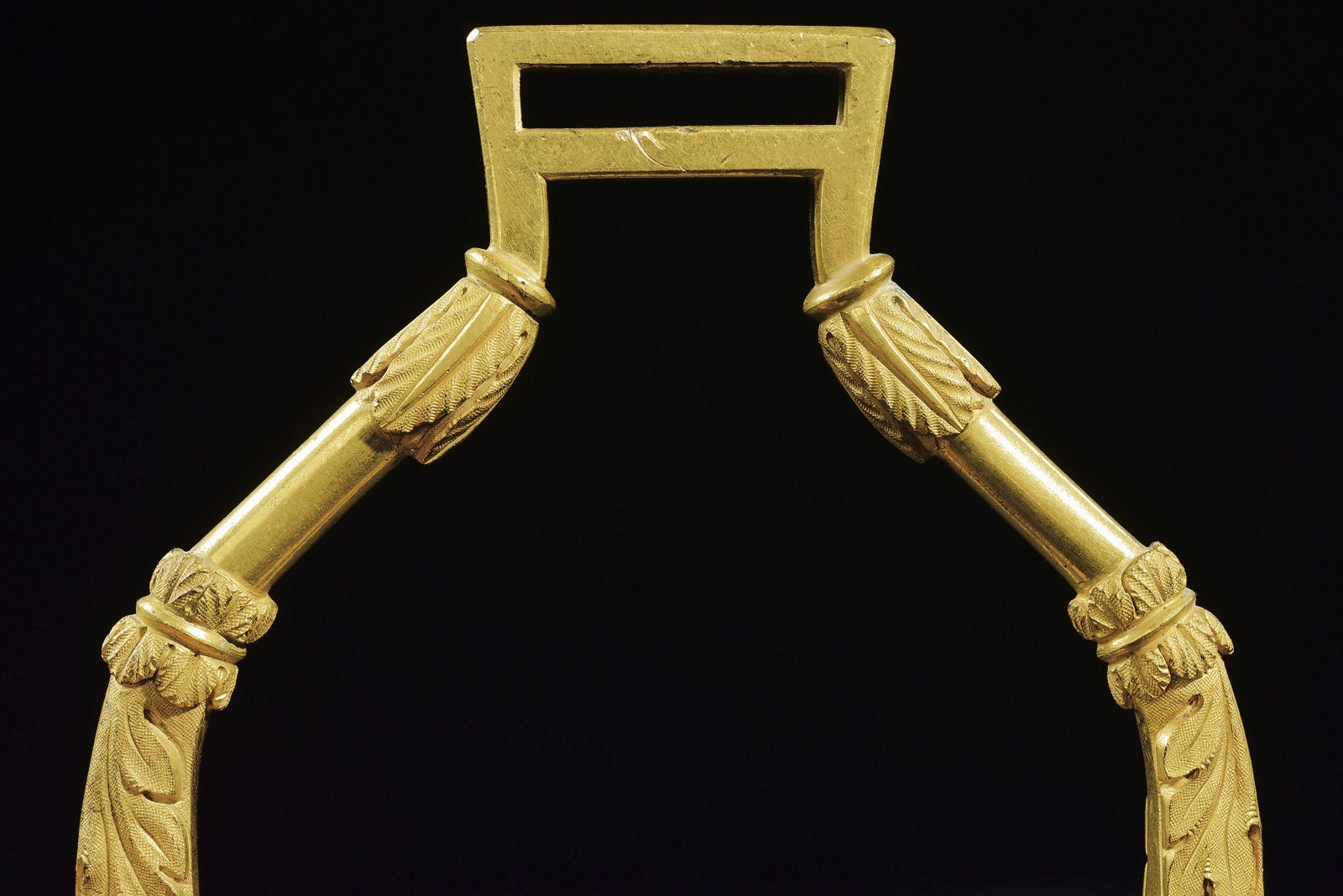 Staffe spagnole del XVIII secolo, bronzo dorato a fuoco