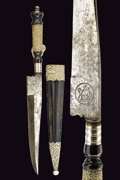 Coltello da caccia, tecnica spagnola, XIX secolo
