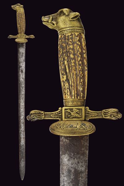 Paloscio da caccia, Germania, XVIII secolo, lunghezza 81 cm