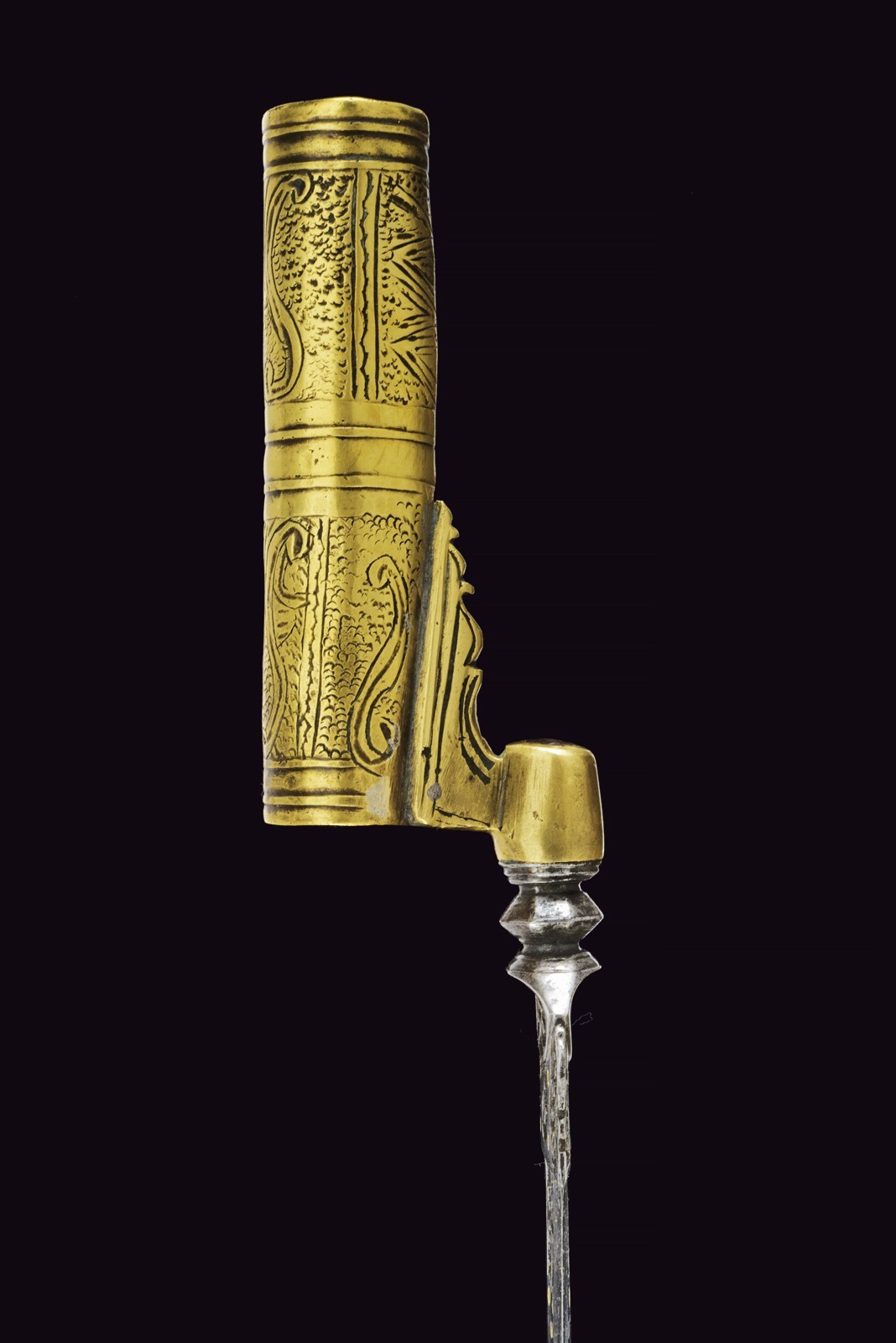 Baionetta a calza, tecnica Italia meridionale, lunghezza 36.5 cm, datata circa 1780