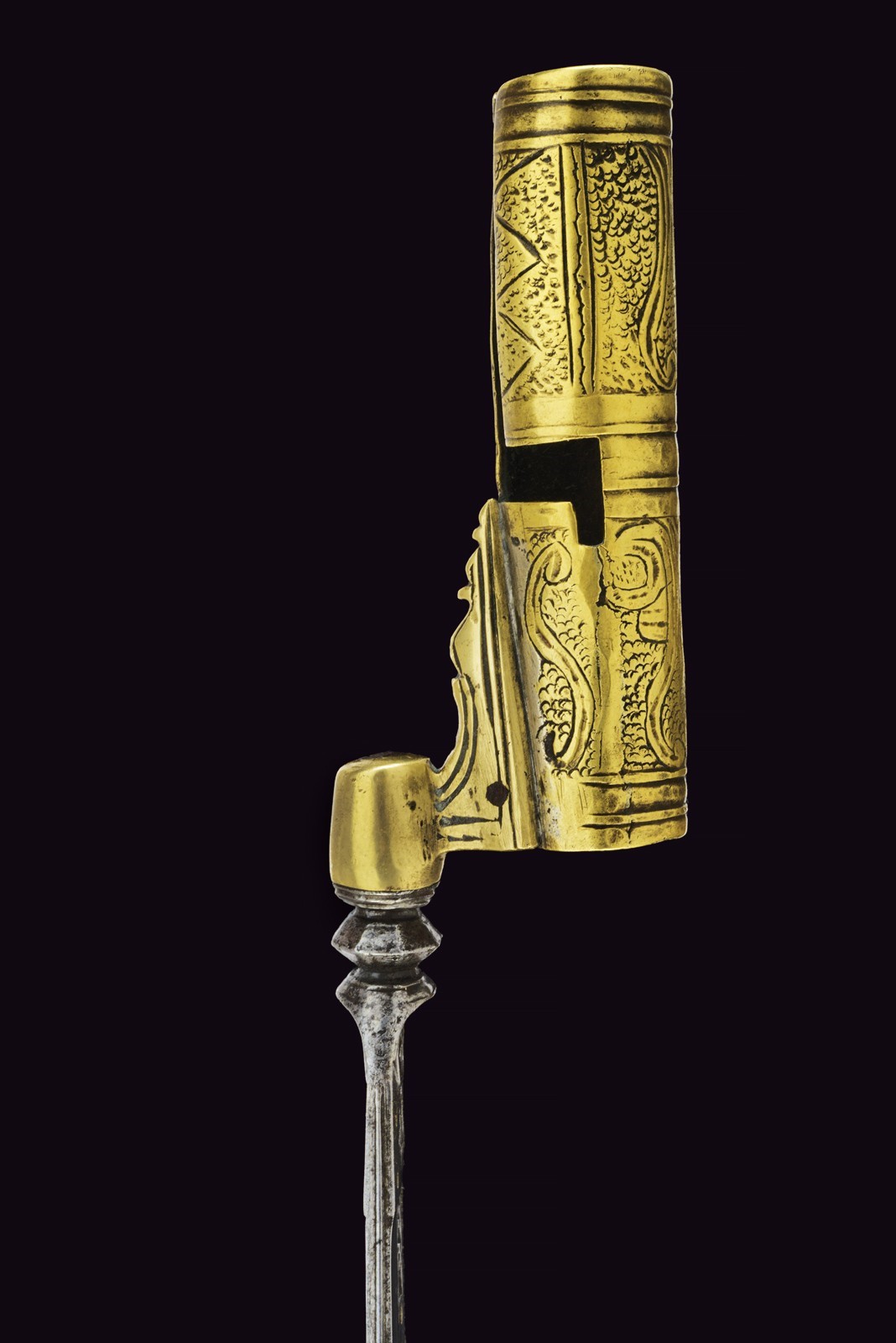 Baionetta a calza, tecnica Italia meridionale, lunghezza 36.5 cm, datata circa 1780