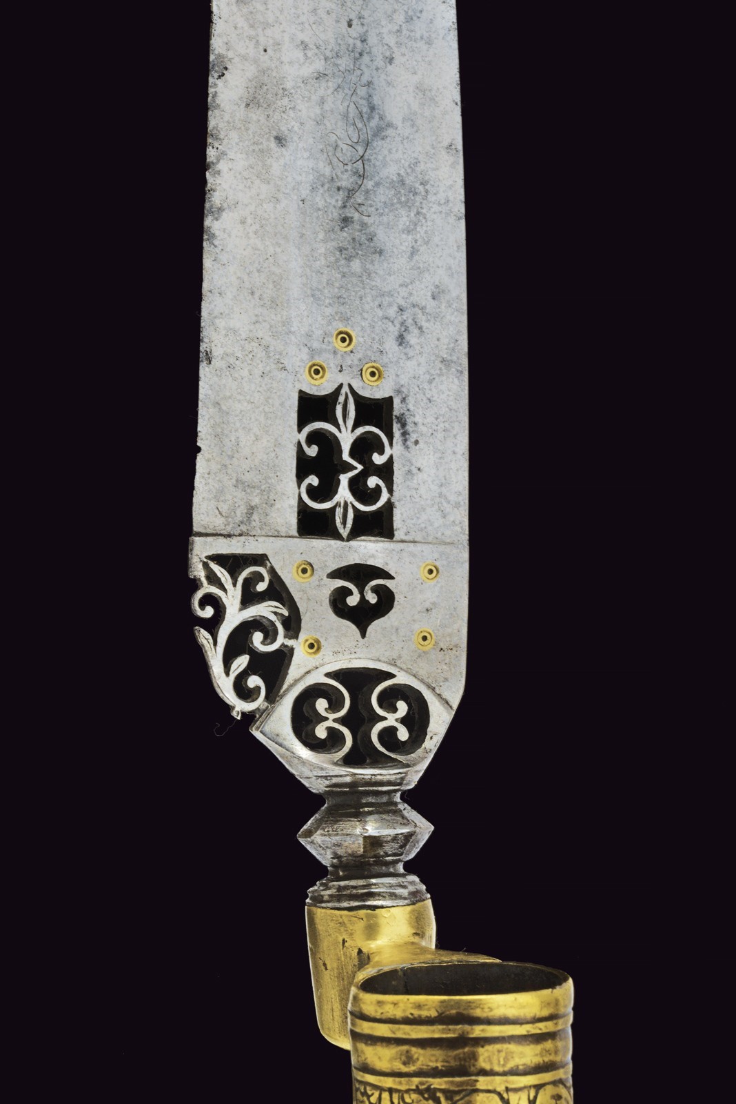 Baionetta a calza, tecnica Italia meridionale, lunghezza 36.5 cm, datata circa 1780