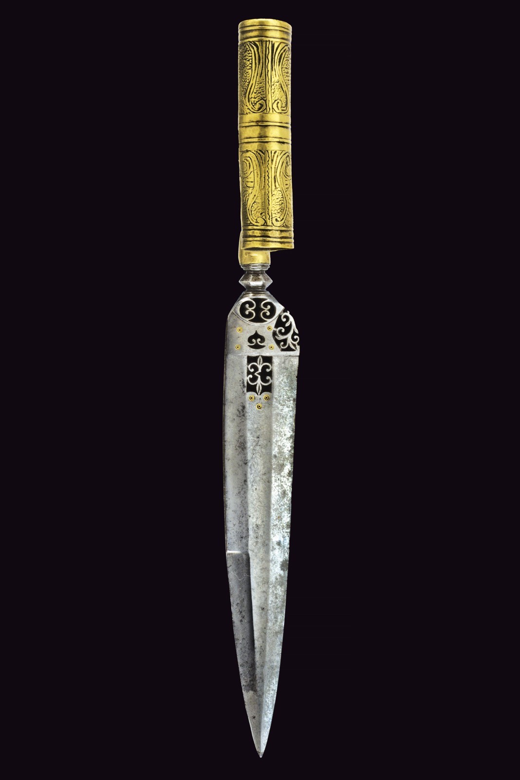 Baionetta a calza, tecnica Italia meridionale, lunghezza 36.5 cm, datata circa 1780