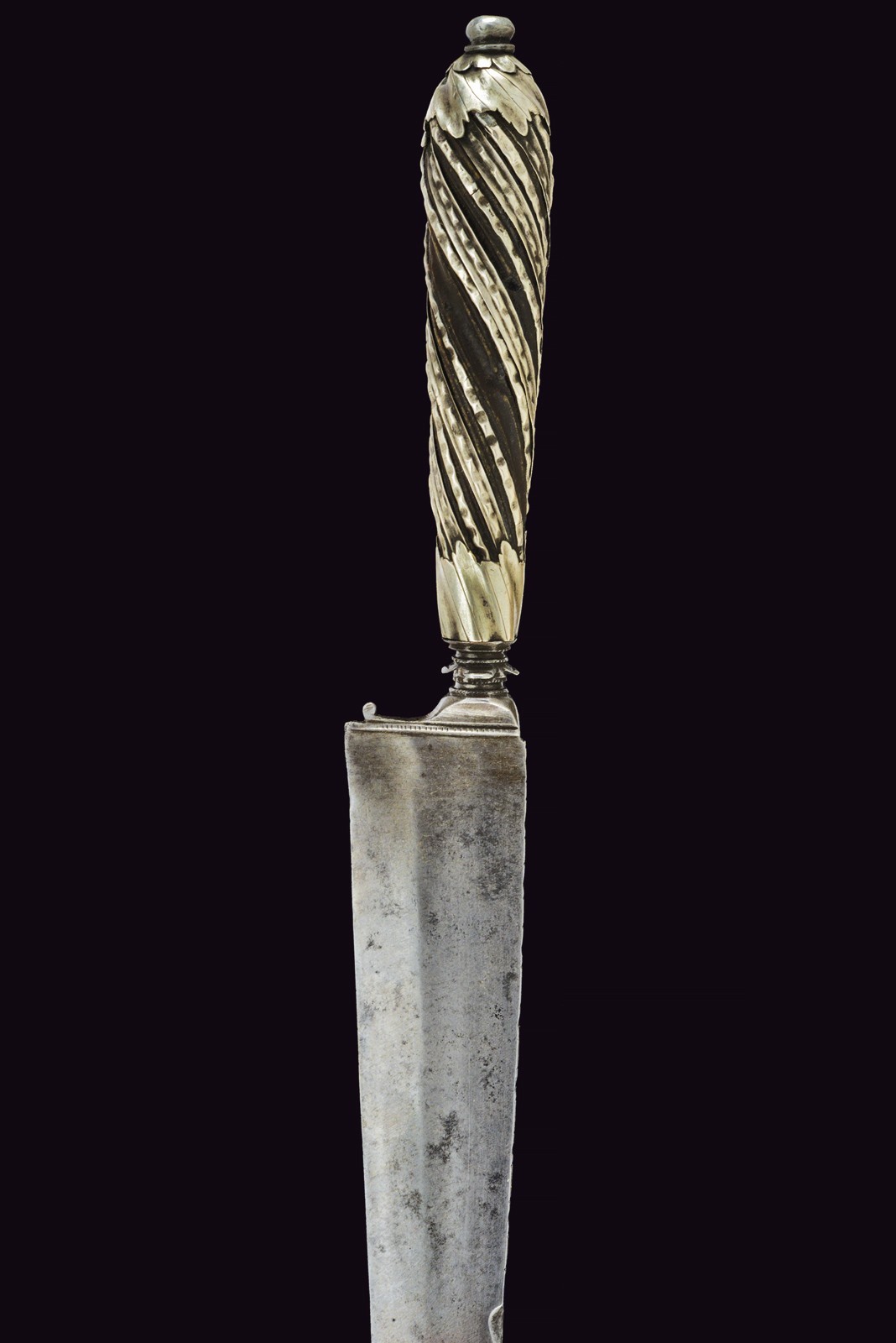 Coltello da caccia italiano, circa 1780, montato in argento