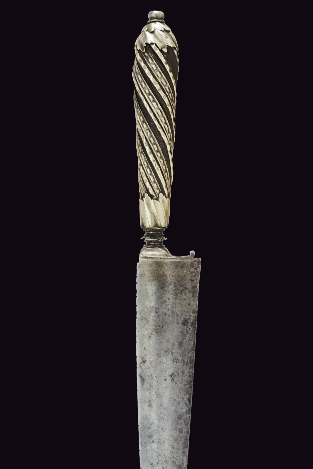 Coltello da caccia italiano, circa 1780, montato in argento