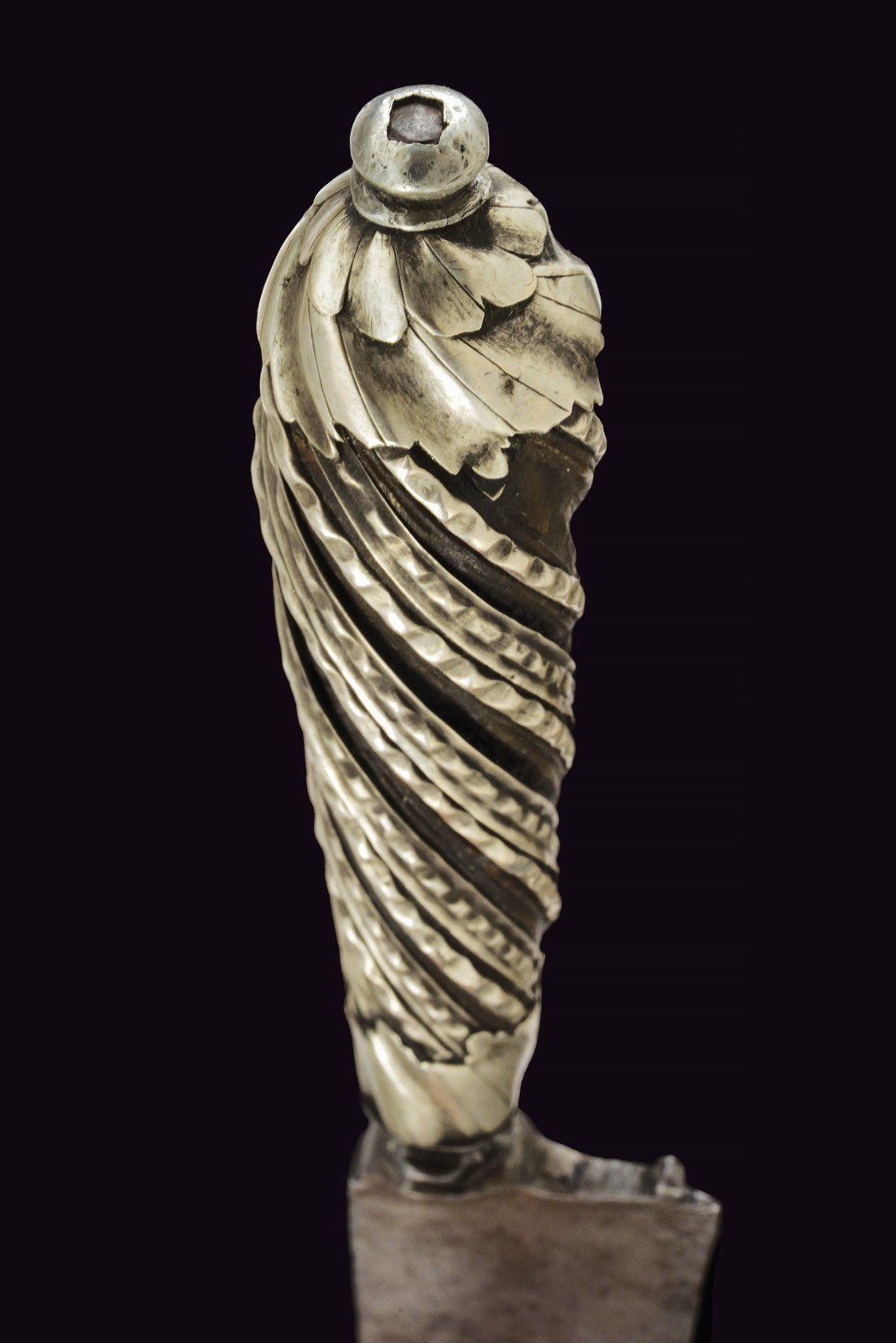 Coltello da caccia italiano, circa 1780, montato in argento