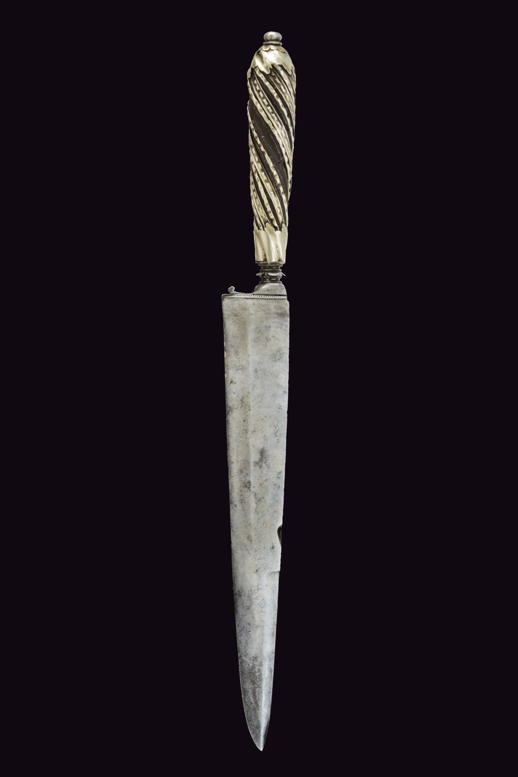 Coltello da caccia italiano, circa 1780, montato in argento