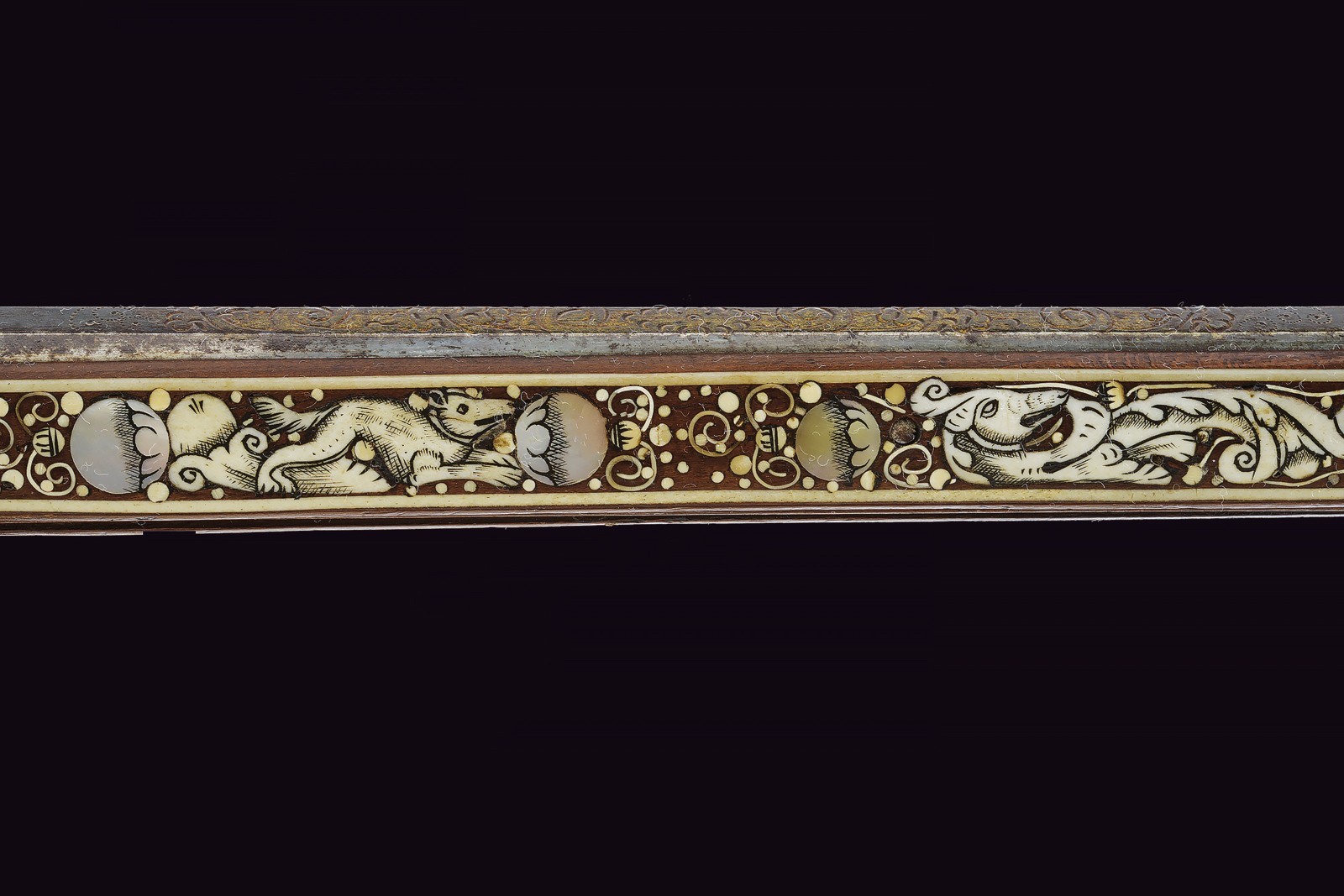 Tschinke a ruota, Teschen, XVII Secolo, lunghezza 114 cm