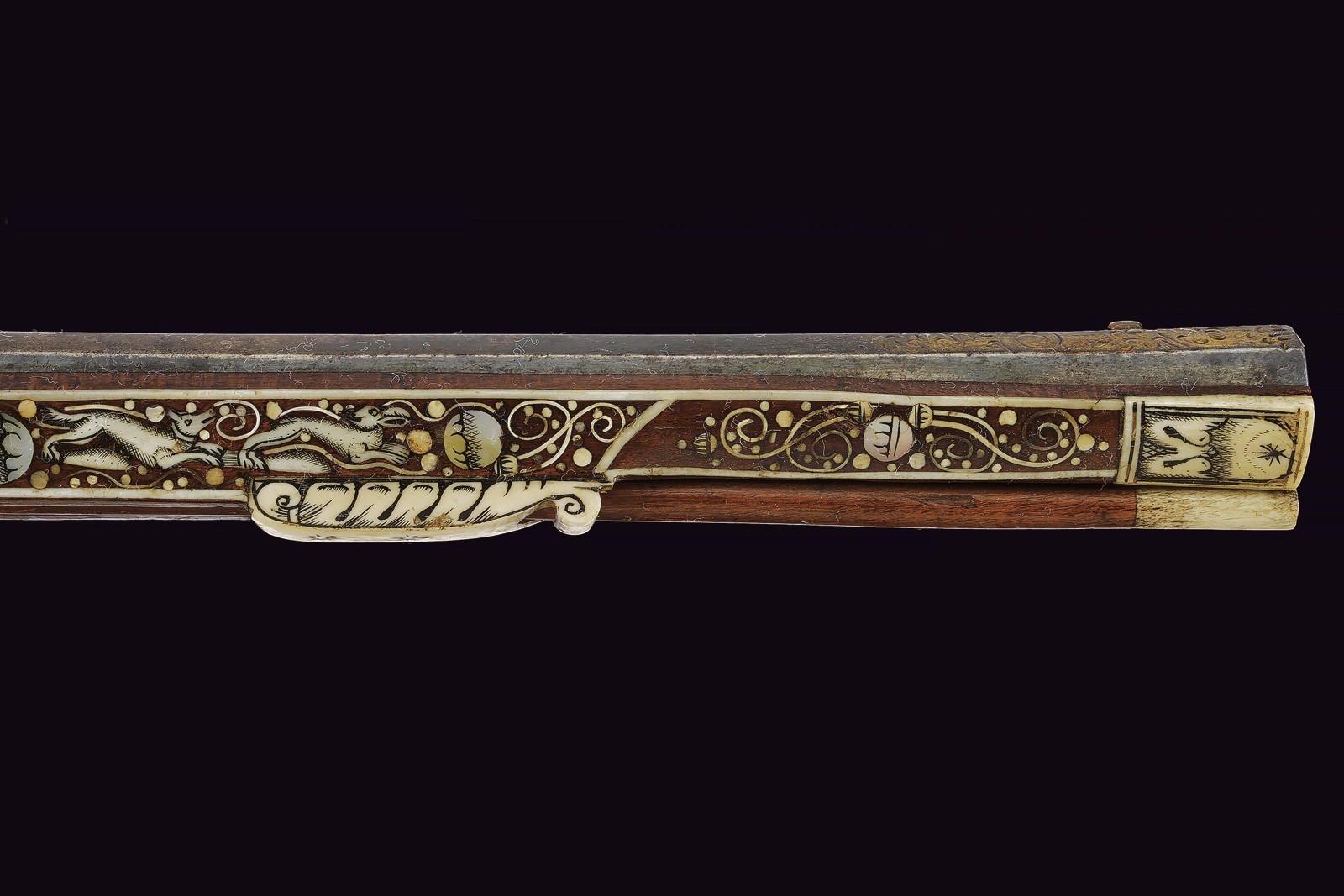 Tschinke a ruota, Teschen, XVII Secolo, lunghezza 114 cm