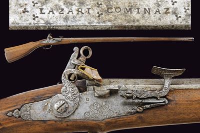 Fucile alla fiorentina per la caccia alle anatre, Toscana, 190 cm, 1656