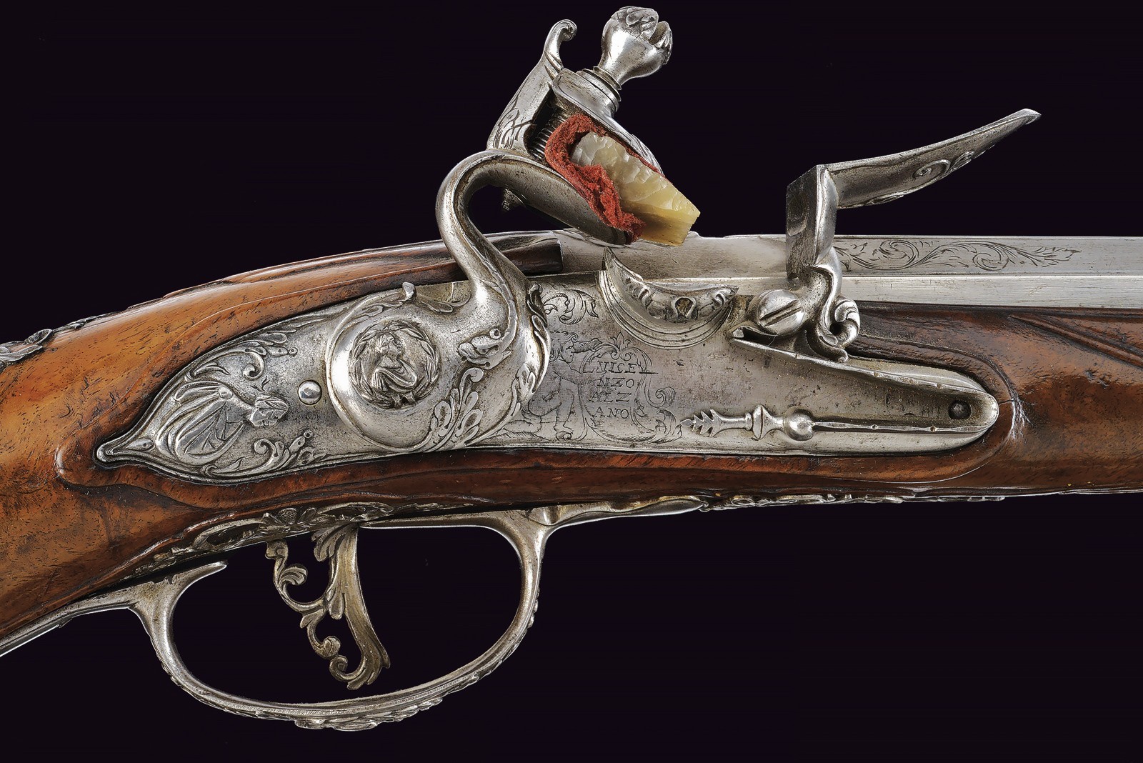 V. Alzano, Fucile a pietra focaia, Brescia, circa 1680