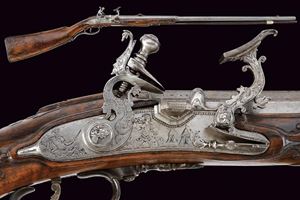 An elegant and rare snaphaunce gun with horn mounts by Giuseppe Guardiani