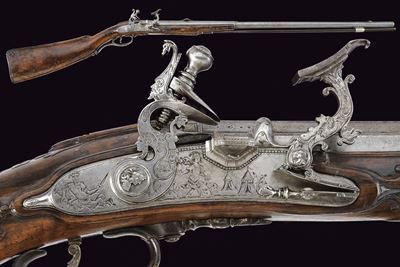 Giuseppe Guardiani, Fucile a pietra focaia con fornimenti in corno, 1794