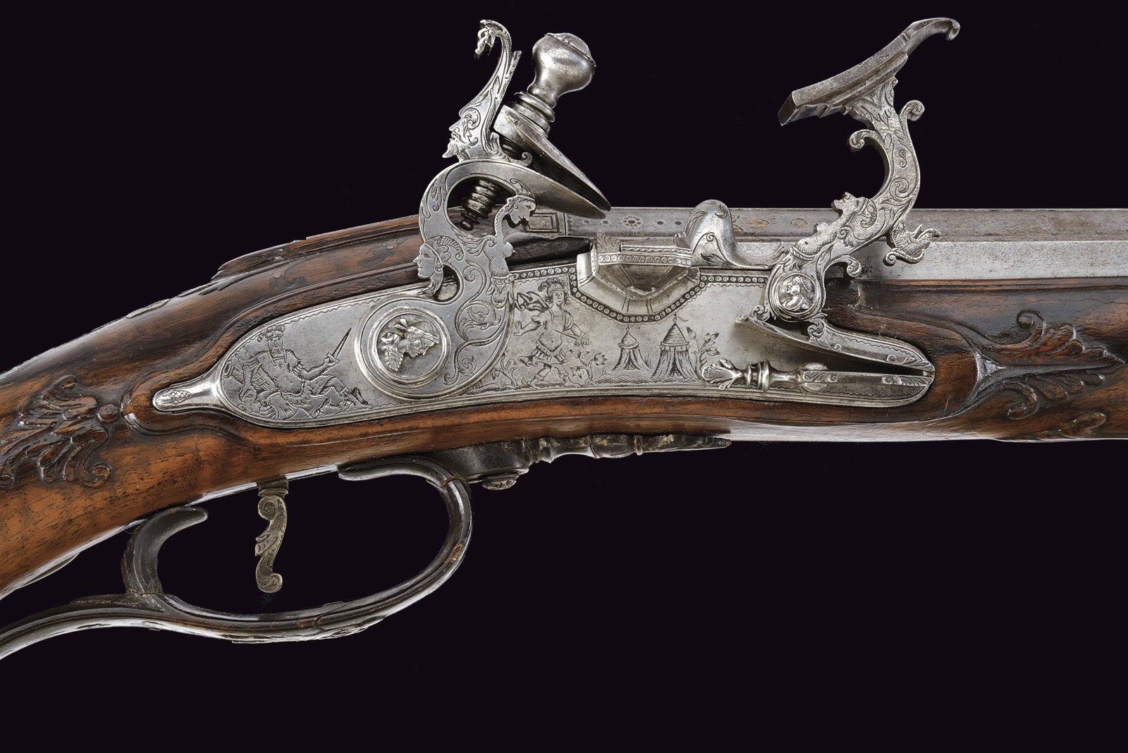 Giuseppe Guardiani, Fucile a pietra focaia con fornimenti in corno, 1794