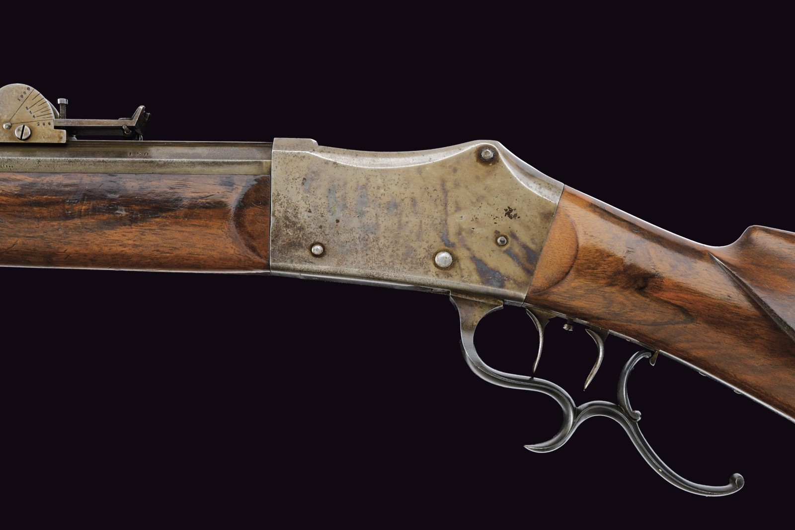 Fucile da tiro con sistema Martini, calibro 10 mm, lunghezza 136 cm, datato 1880 circa