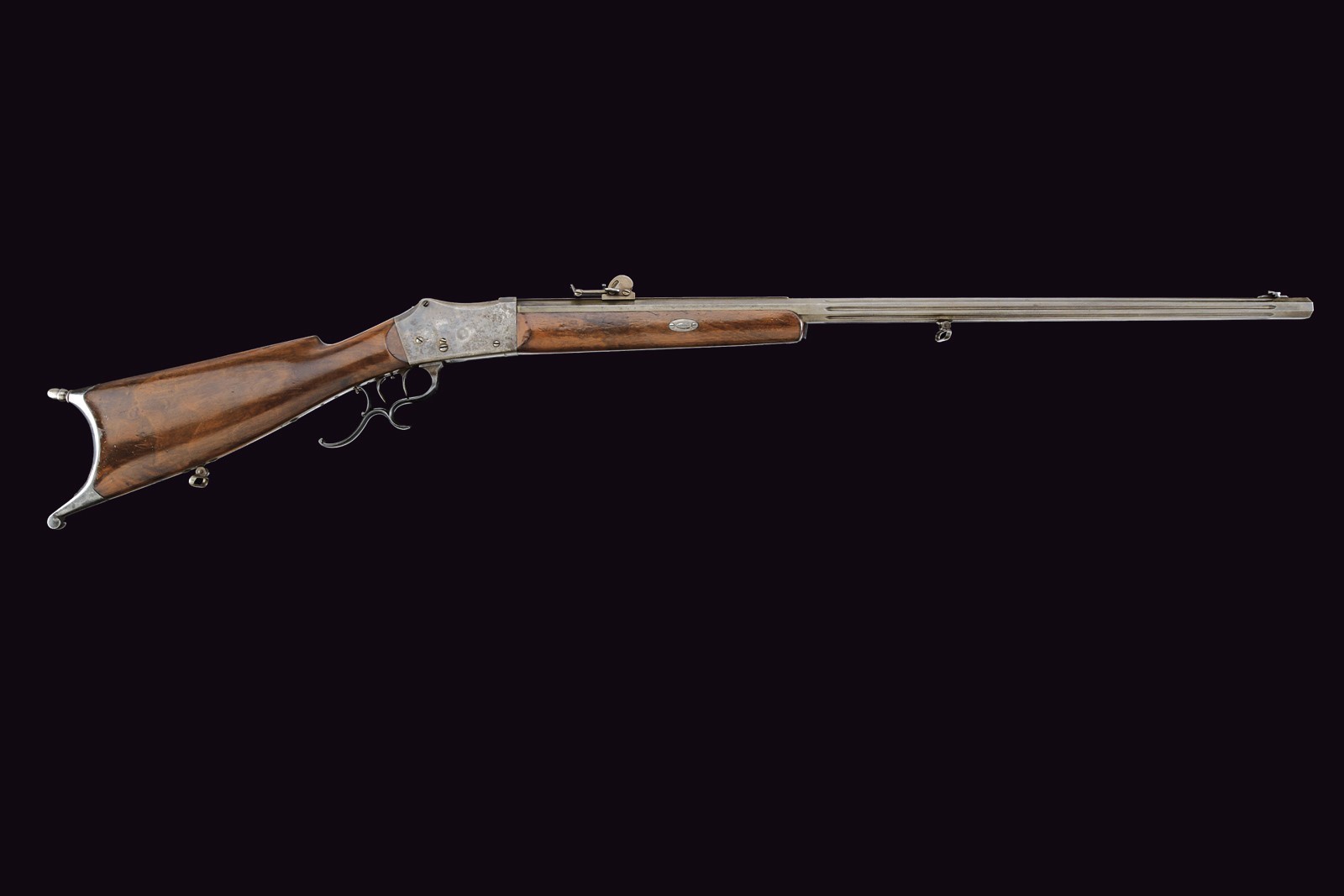 Fucile da tiro con sistema Martini, calibro 10 mm, lunghezza 136 cm, datato 1880 circa