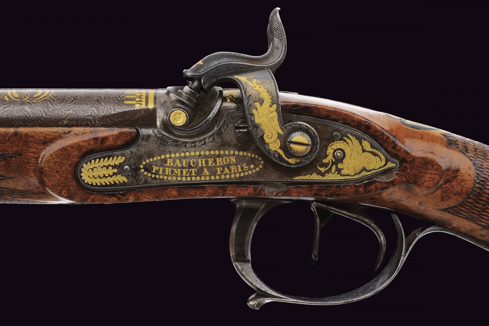 Baucheron Pirmet, Elegante doppietta a luminello, Parigi, Metà XIX Secolo, cal. 15 mm