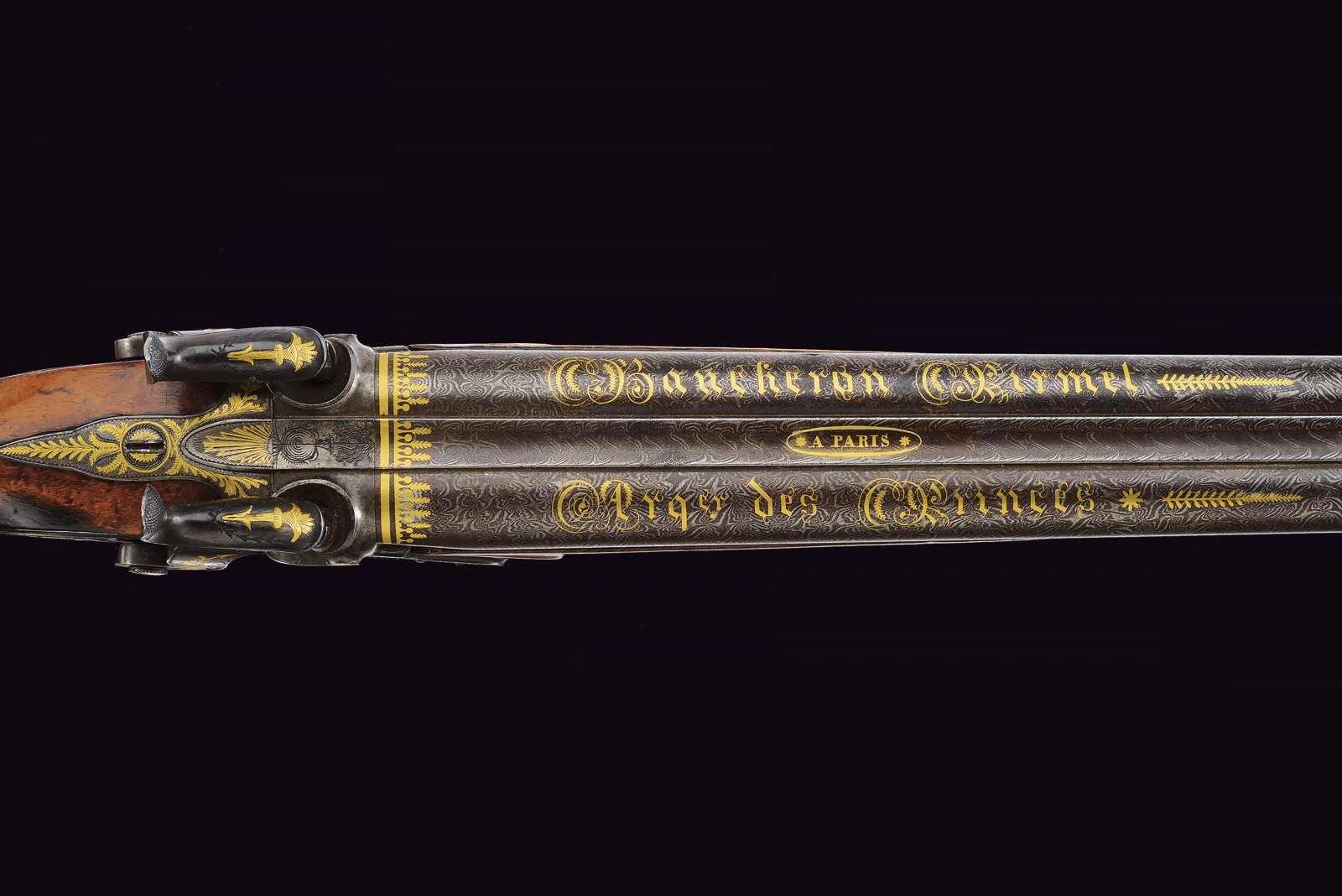 Baucheron Pirmet, Elegante doppietta a luminello, Parigi, Metà XIX Secolo, cal. 15 mm