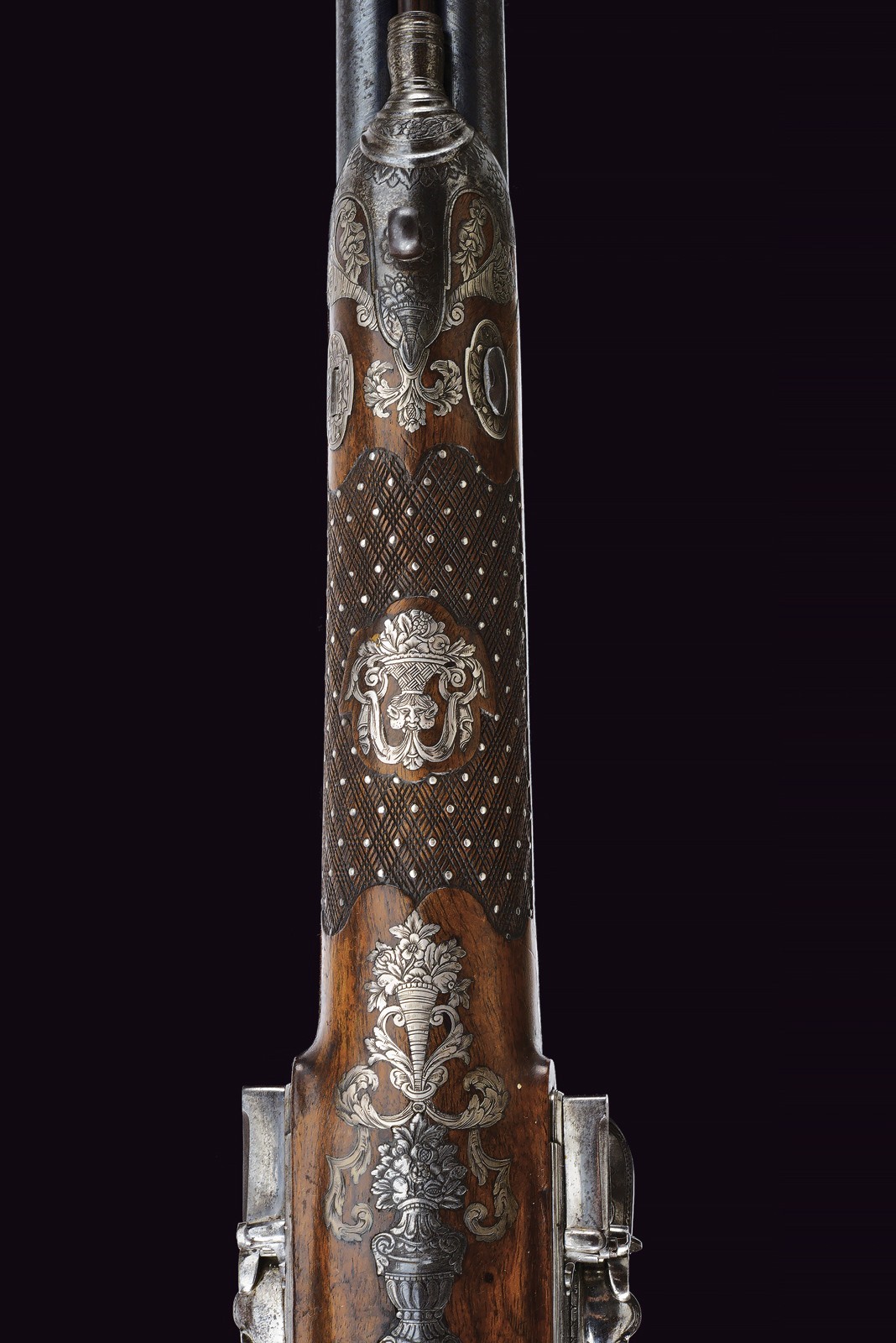 Ferdinando Minelli, Doppietta a pietra focaia, Brescia, circa 1820