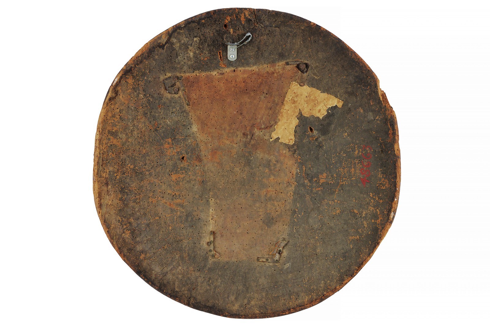 Scudo dipinto con stemma della famiglia Echavarria-Bengoa, Spagna, 1600 circa