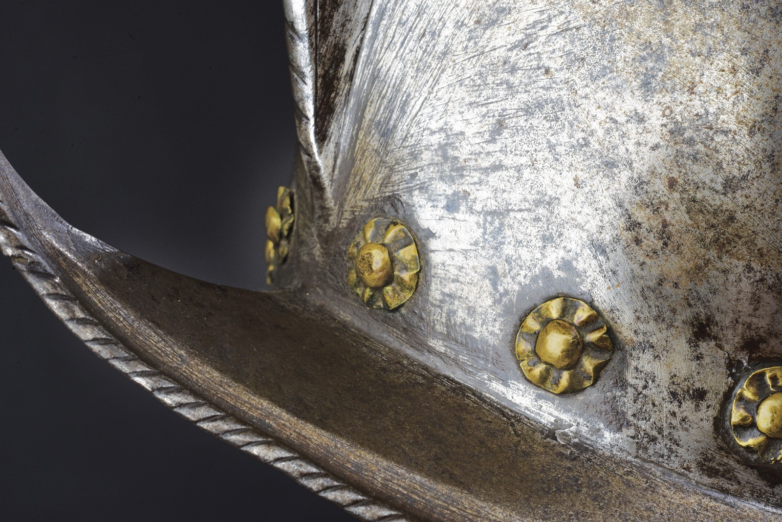 Morione tondo, ferro, Italia del Nord, 1590 circa