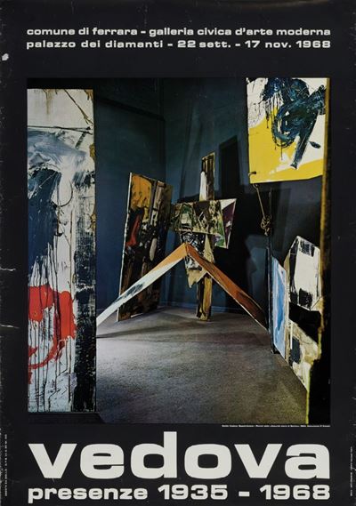 Presenze 1935–1968 (manifesto della mostra), stampa offset, 1968